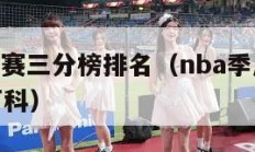 nba季后赛三分榜排名（nba季后赛三分榜百度百科）