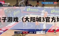 大阳城电子游戏（大阳城3官方娱乐网站）